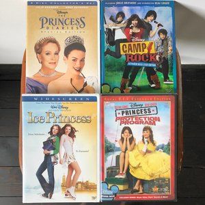 DVD Bundle -,Princess Diaries Ice Princess Princess Protection & Camp Rock (NEW)